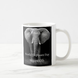 Elefantdagen i elfte världen: Majestisk design Kaffemugg