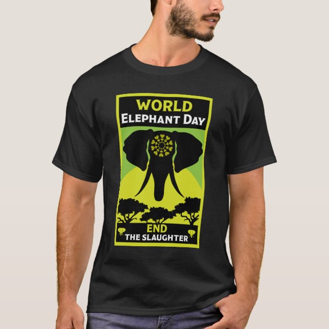 Elefantdagen i Fredag den 12 augusti T Shirt (Framsida)