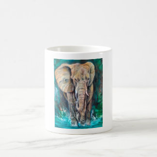 Elefante Majestuoso en Acuarela Kaffemugg