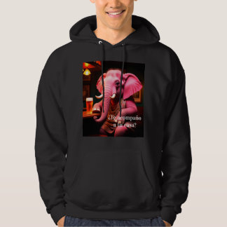 elefante rosa acompañante hoodie