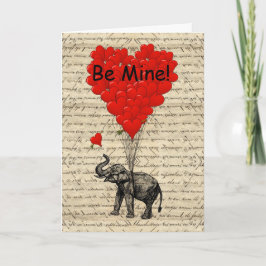 Elefanten är min valentines helgkort