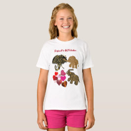 Elefanten är Mina hjärthjärthjärtklappande flickor T Shirt