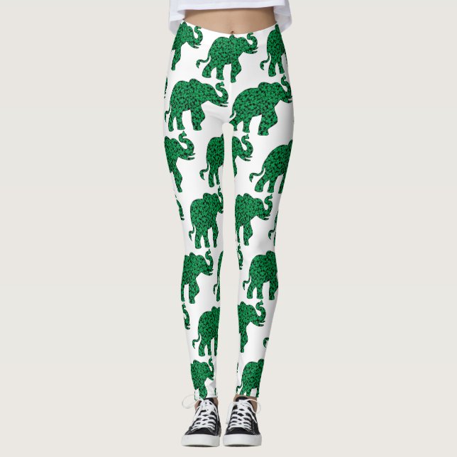 Elefanten av schamponger leggings (Framsida)