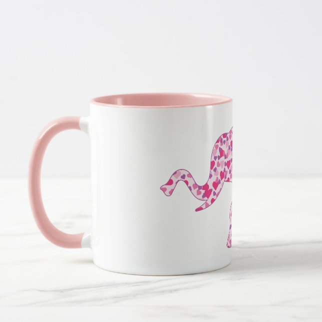 Elefanten bestående av Little Rosa Hearts Mugg (Vänster)