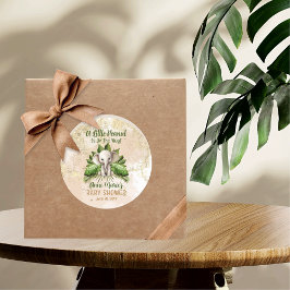 Elefanten en liten jordnöt är på väg att bli en ba runt klistermärke