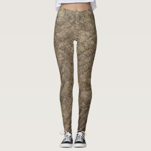 Elefanten flår struktur leggings