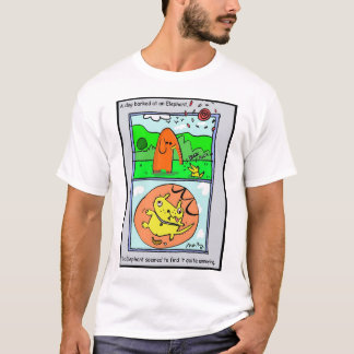 Elefanten grundar den ganska förargliga hunden t-shirt