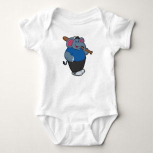 Elefanten i Baseball med Baseball fladdermus T Shirt