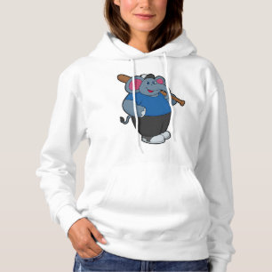 Elefanten i Baseball med Baseball fladdermus T Shirt