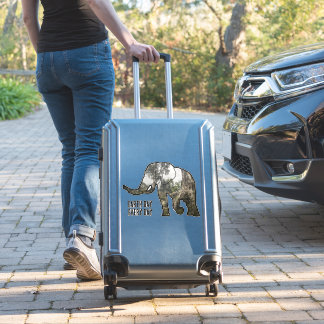 Elefanten i Kambodjas ruiner: Earth Day Stick Klistermärken