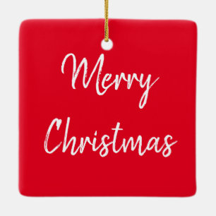 Elefanten i mor och Baby i Serengeti Julgransprydnad Keramik