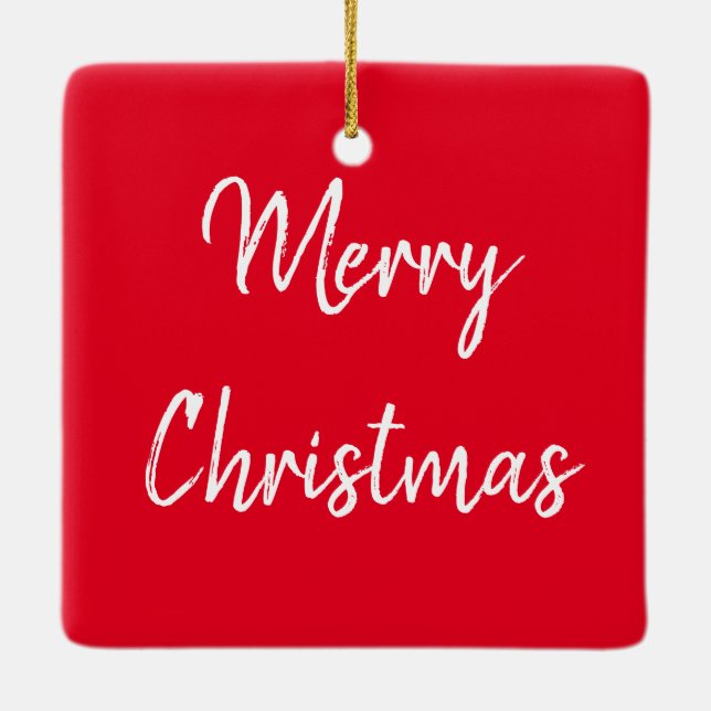 Elefanten i mor och Baby i Serengeti Julgransprydnad Keramik (Baksida)