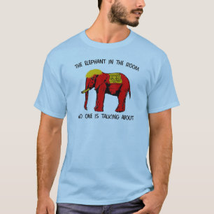 Elefanten i rummet som inget talar omkring t-shirt