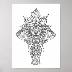 Elefanten inspirerade 3 poster