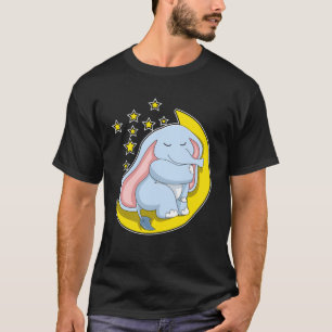 Elefanten med Måne och stjärnor T Shirt