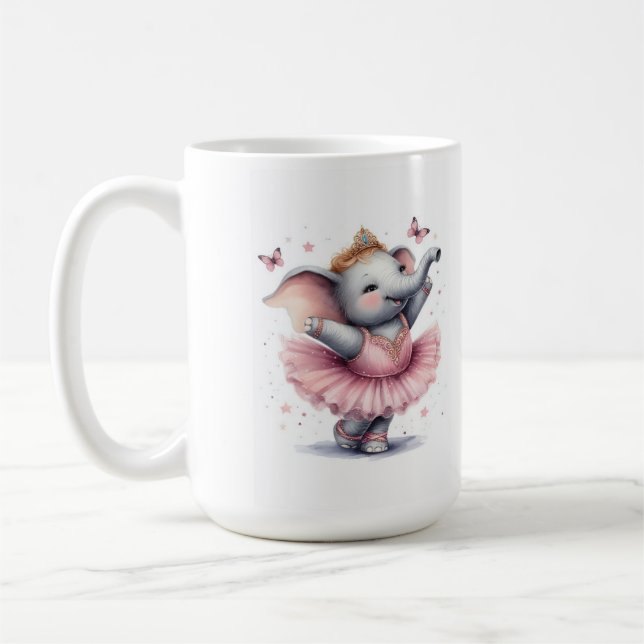 Elefanten på baletten kaffemugg (Vänster)