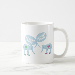 Elefanten skor kaffemugg