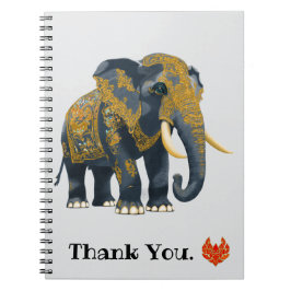 Elefanten Thailand stil. Anteckningsbok