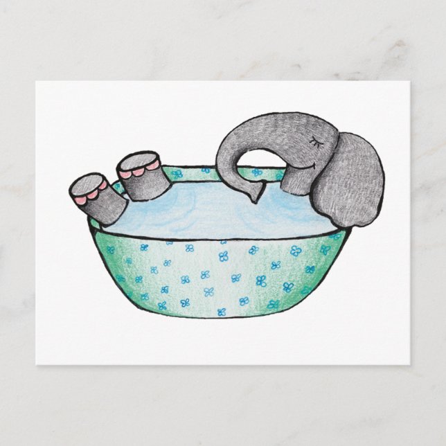 Elefantenbad Vykort (Framsida)