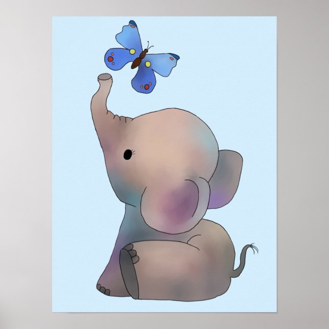 Elefantenposter Poster (Framsidan)