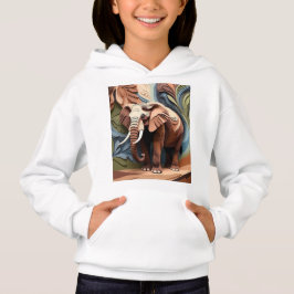 Elefantens Faster i Skiktad Pappersklippning i Jor T Shirt