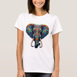 Elefantens majestiska swirls t shirt