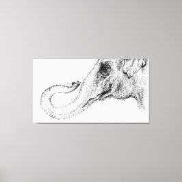 elefantens trogna 100 % av Inkspot Canvastryck