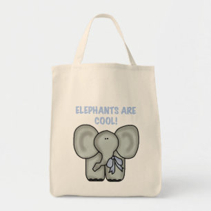 Elefanter är kalla Tshirts och gåvor Tygkasse