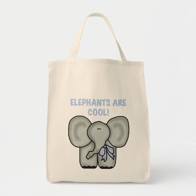 Elefanter är kalla Tshirts och gåvor Tygkasse (Framsidan)