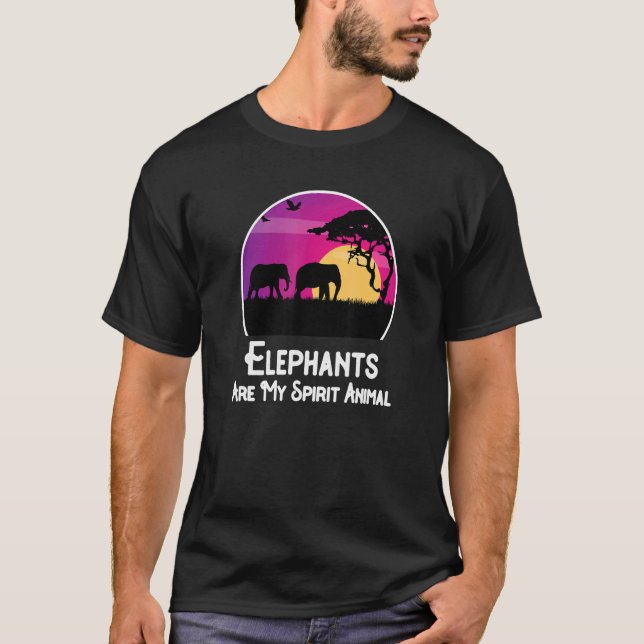 Elefanter är min själ. t shirt (Framsida)