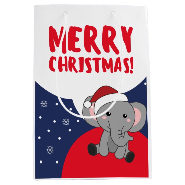 Elefanter (Elephant jul Snö Winter Animals Elephan (Framsidan)
