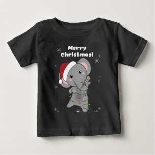 Elefanter (Elephant jul Snö Winter Animals Elephan T Shirt