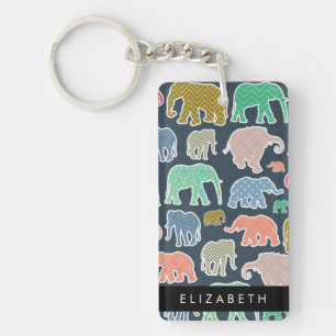 Elefanter, Elephant Mönster, ditt namn