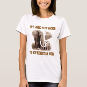 Elefanter förtjänar respekt tee shirt