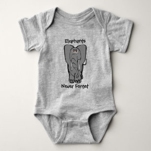 Elefanter glöm aldrig t-shirt