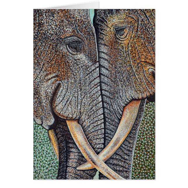 Elefanter glömmer aldrig hälsningskort (Framsidan)