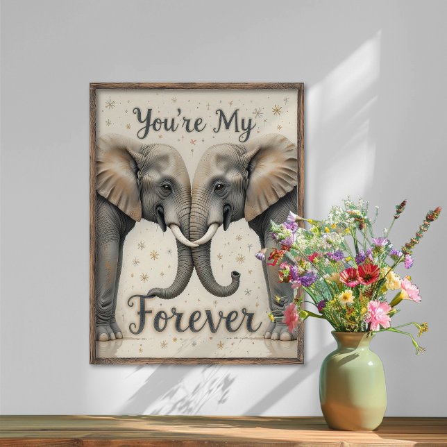 Elefanter i Kärlek Forever Art Poster (Skapare uppladdad)