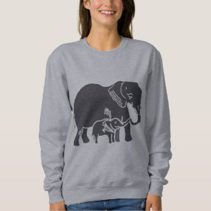 Elefanter Kvinnors sötskjorta T Shirt