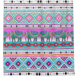 Elefanter med Aztec Mönster