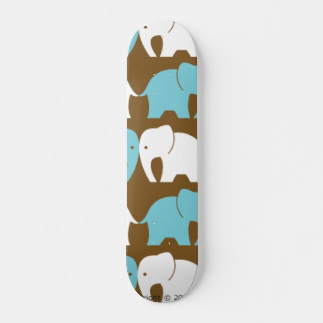 Elefanter Mini Skateboard Bräda 18,7 Cm (Framsida)