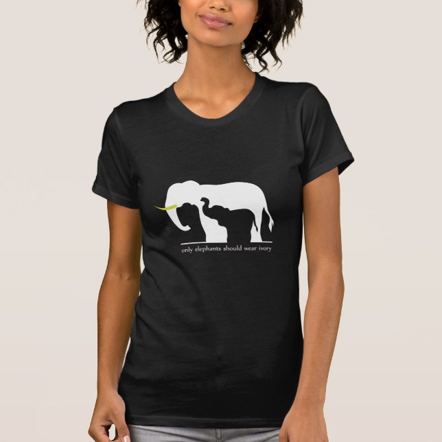 Elefanter och elfenben t-shirt (Framsida)