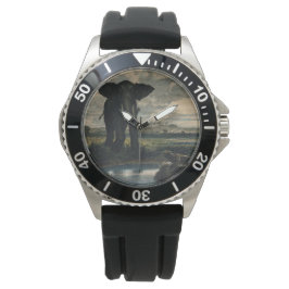 Elefanter och en panter i Indiska öknen Armbandsur