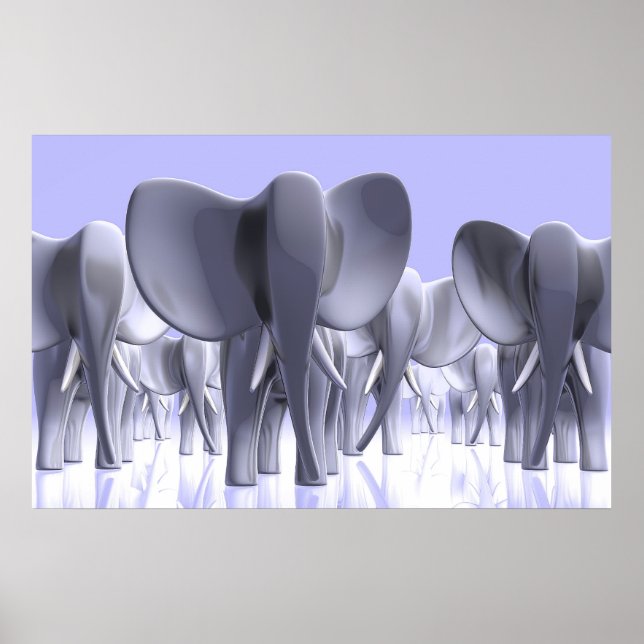 Elefanter! Poster (Framsidan)