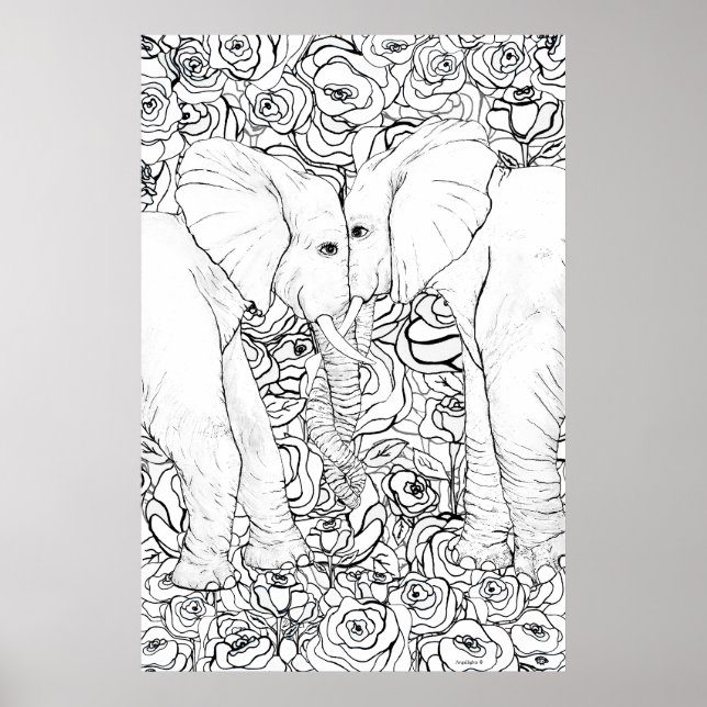 Elefanter Poster (Framsidan)