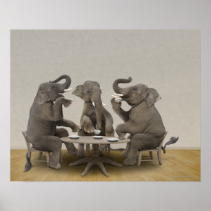 Elefanter som har teapartyet poster