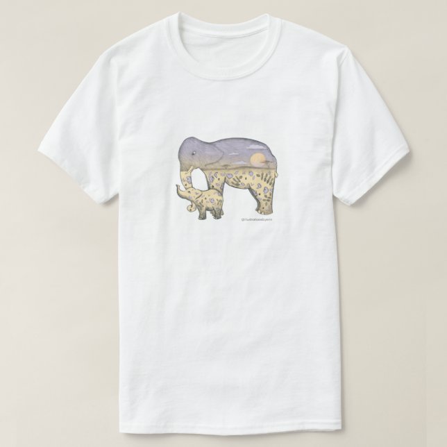 Elefanter Stigning (artikel av Erin) T Shirt (Design framsida)
