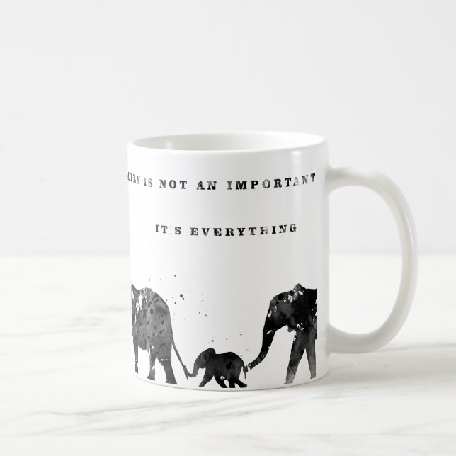 Elefantfamilj Kaffemugg (Höger)