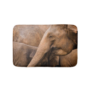 Elefantfamilj: Majestic Wildlife Badrumsmatta