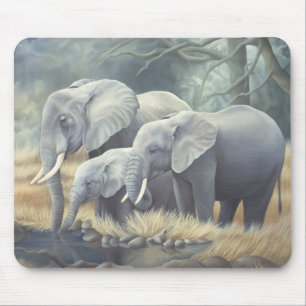 "Elefantfamilj" Mousemat Musmatta