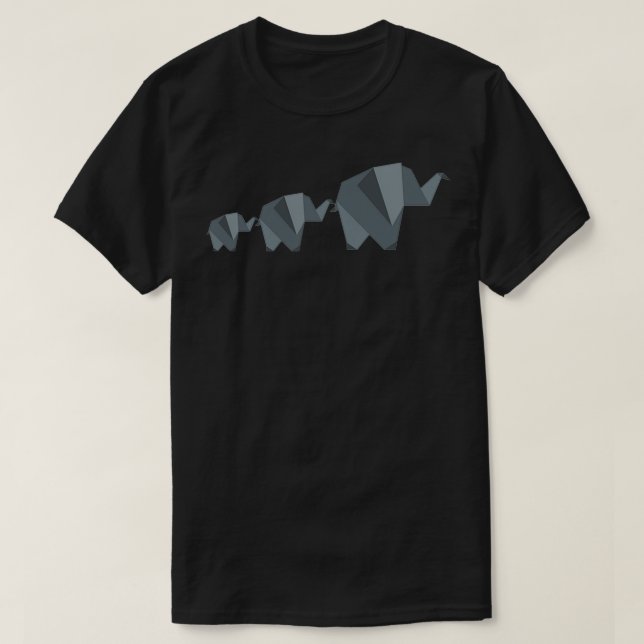Elefantfamiljen i lösvikt t shirt (Design framsida)